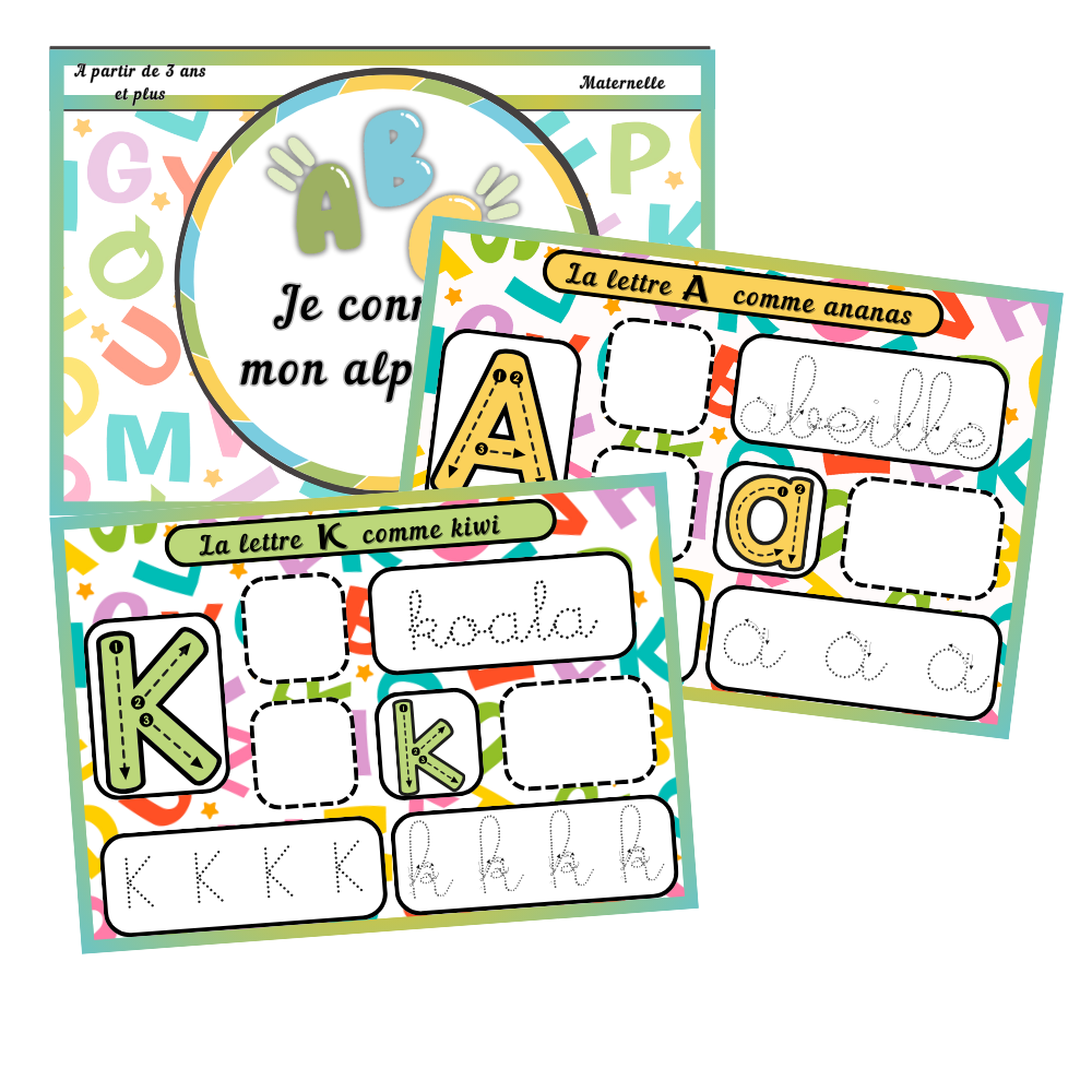 đ Livret A,B,C je connais mon alphabet đ
°ïž Ninimagine