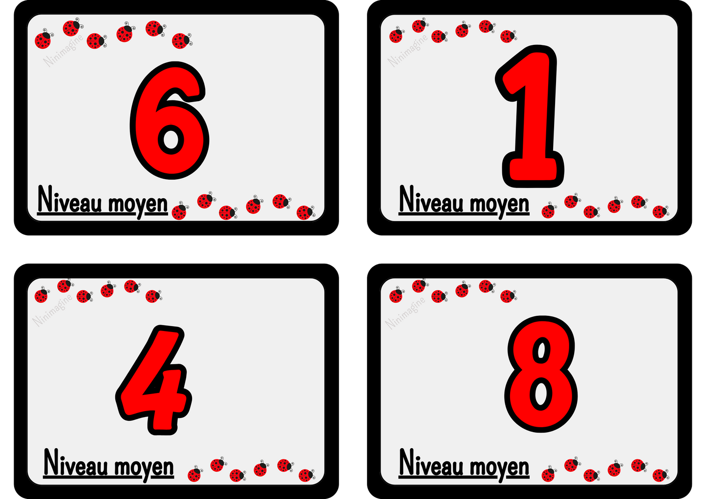 Les calculs avec Madame Coccinelle Ninimagine