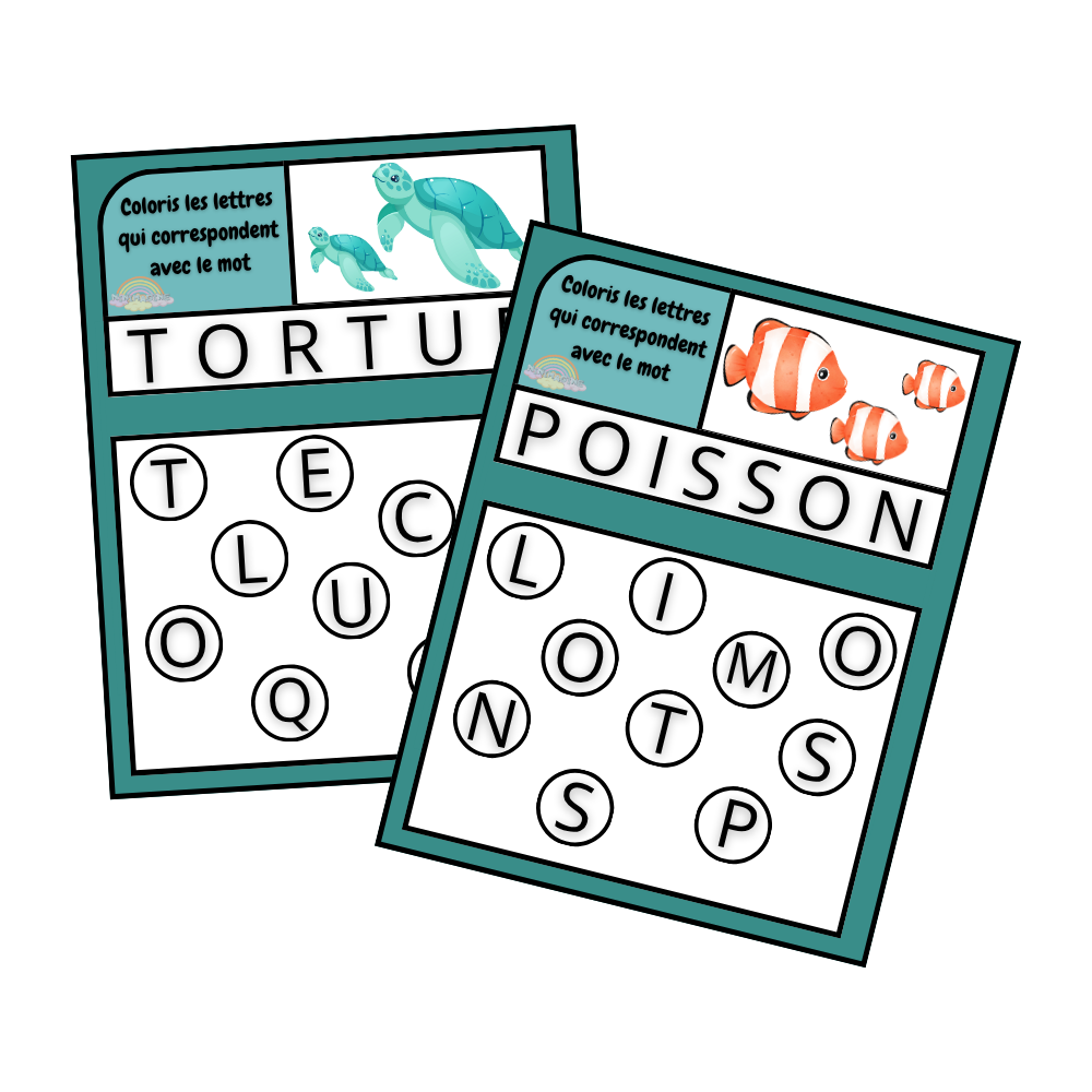 đš Je coloris les formes ou les AnimauxđĄ Ninimagine