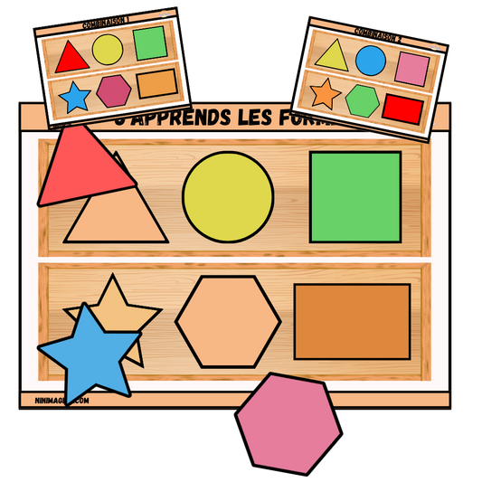 Les formes en couleurs Ninimagine