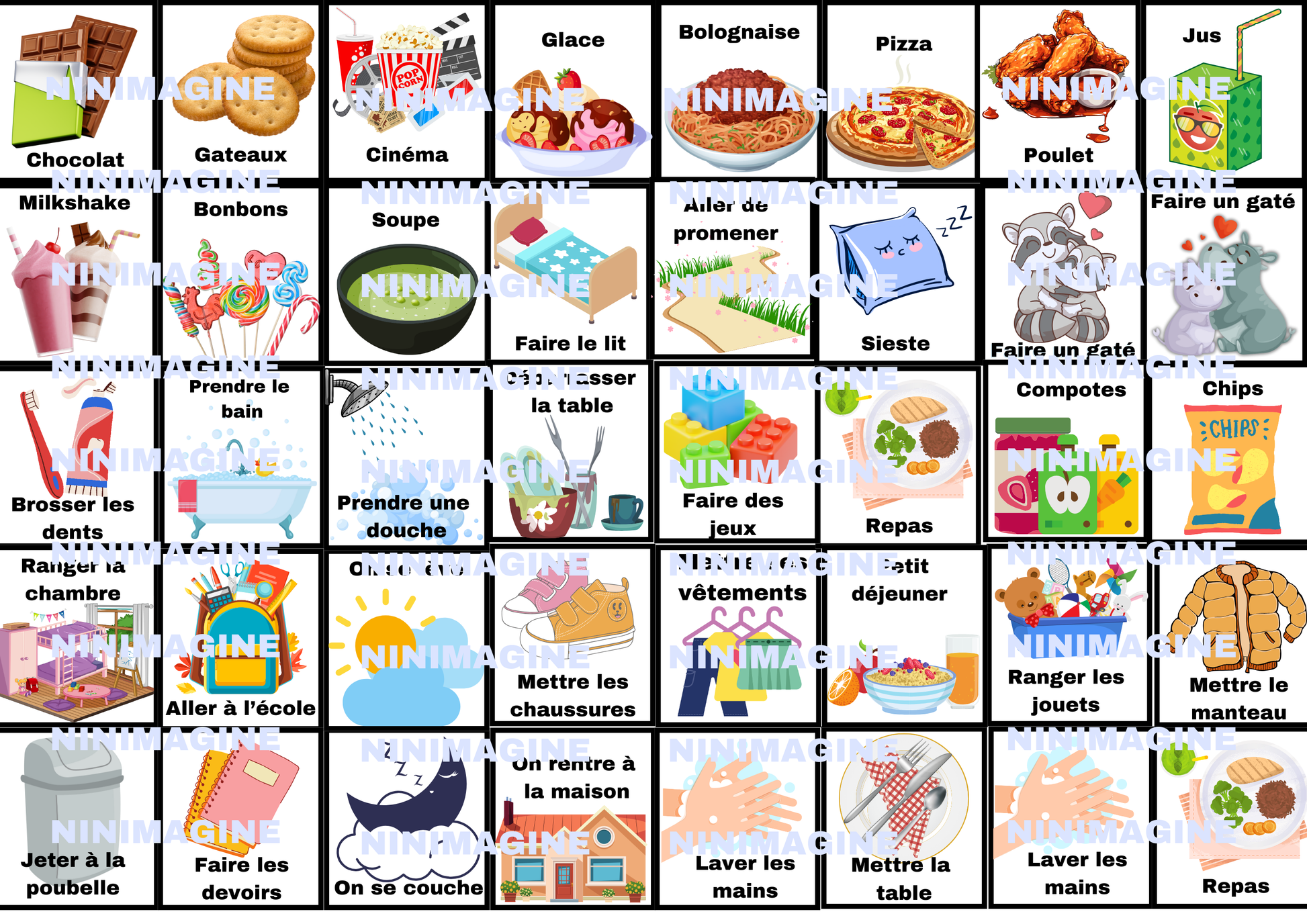 ☀️Mon Support de Routine Matin & Soir🌛 Ninimagine