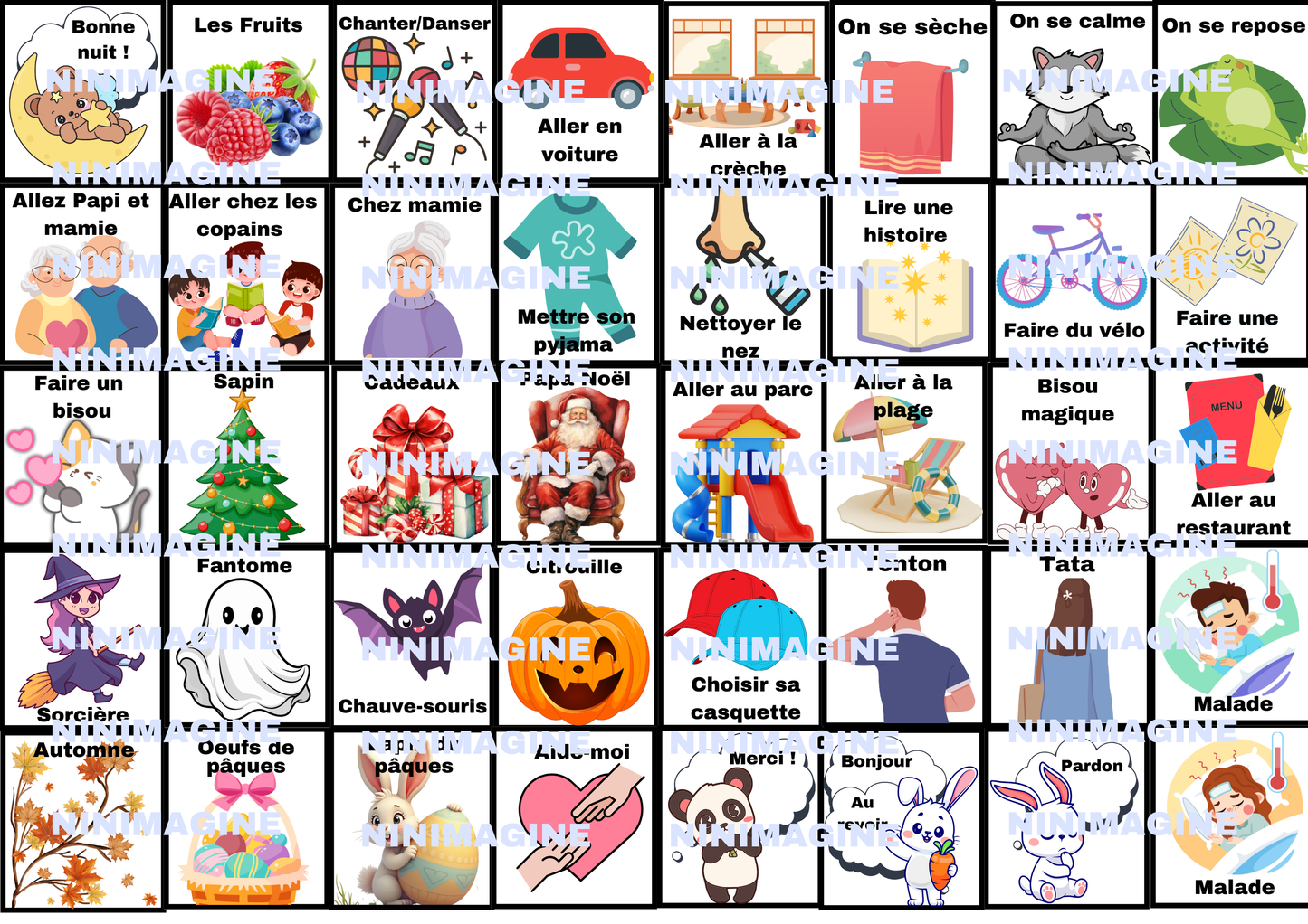 ☀️Mon Support de Routine Matin & Soir🌛 Ninimagine