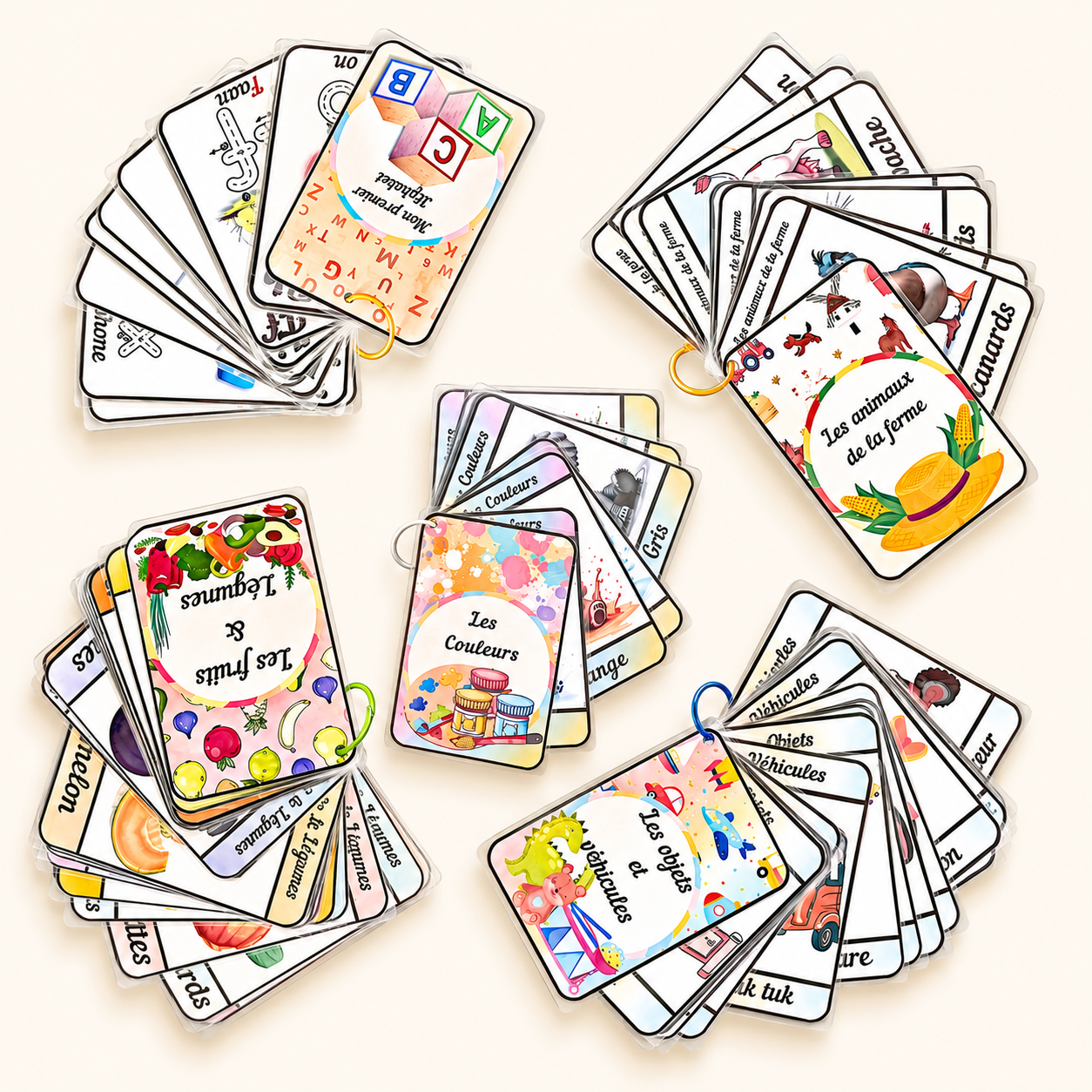 🐮🌈 Imagiers Éducatifs Pack Découverte 5 imagiers🍎🚗 Ninimagine