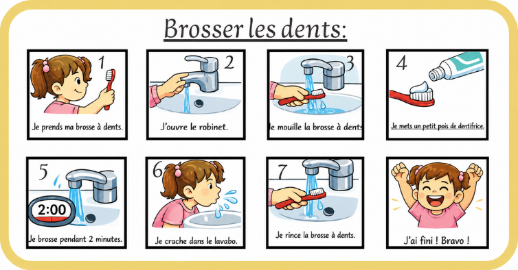 Bandes routine explicative Ninimagine