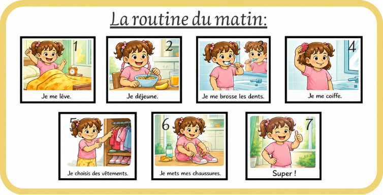Bandes routine explicative Ninimagine