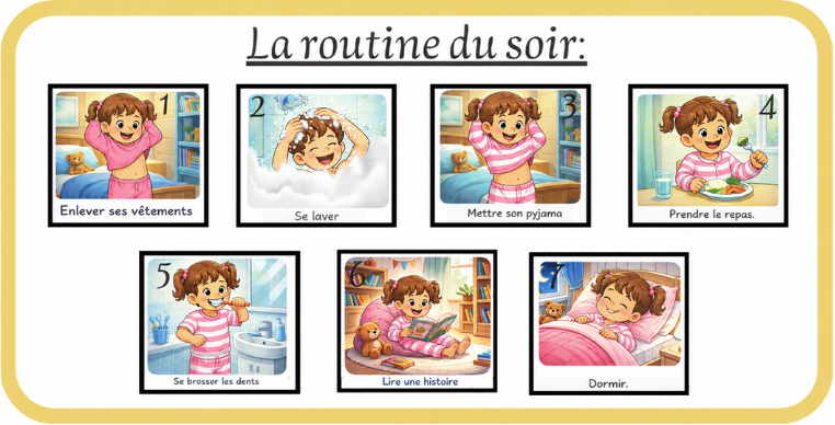 Bandes routine explicative Ninimagine