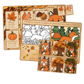 Box d’activités d’automne pour enfant — Vocabulaire, coloriage et memory Ninimagine