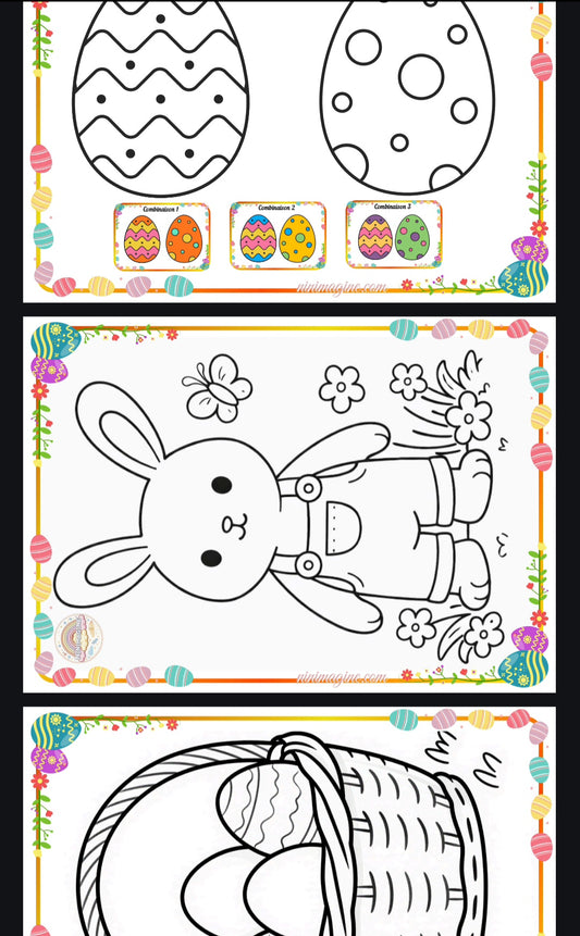 🐣 Mini activités Pâques 🧺 PDF Ninimagine