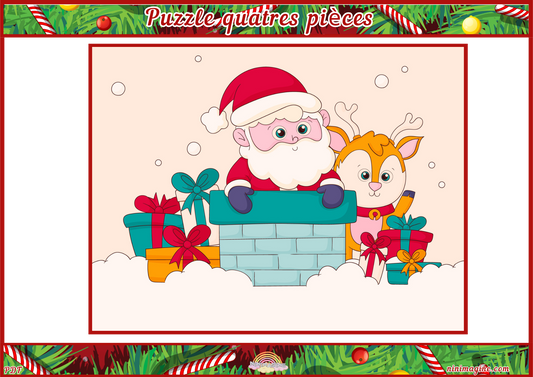 ❄️Puzzles 4 Pièces🎄PDF Ninimagine