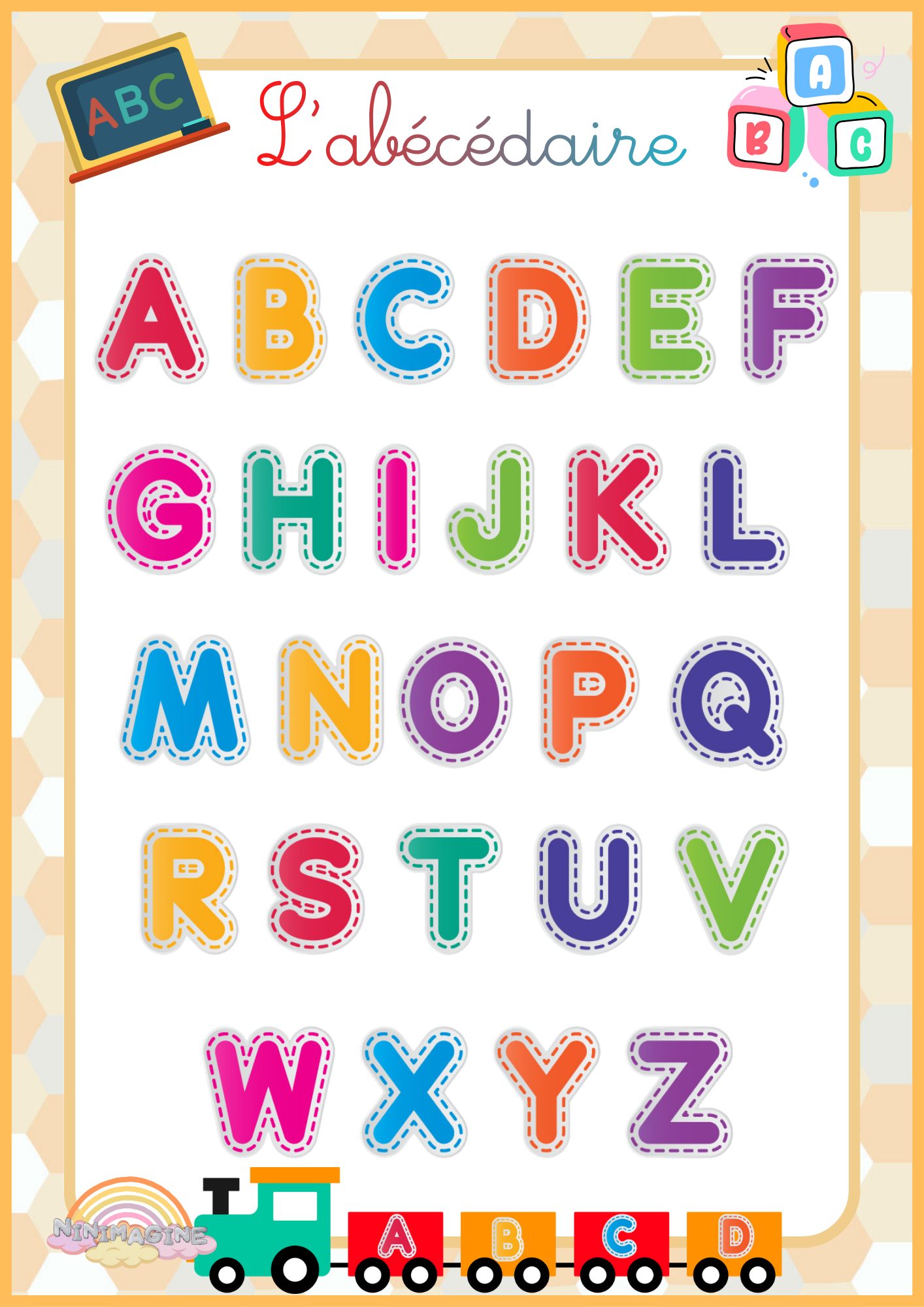 Affiches Educatives - Abécédaire Ninimagine