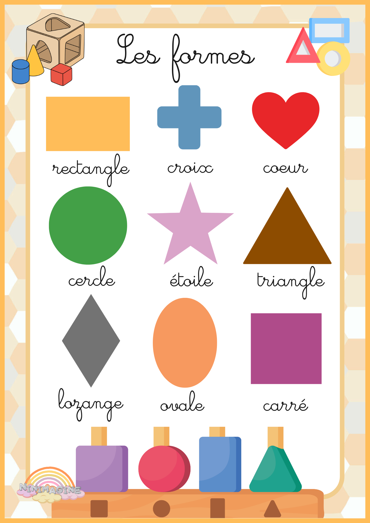 Affiches Educatives - Formes Ninimagine