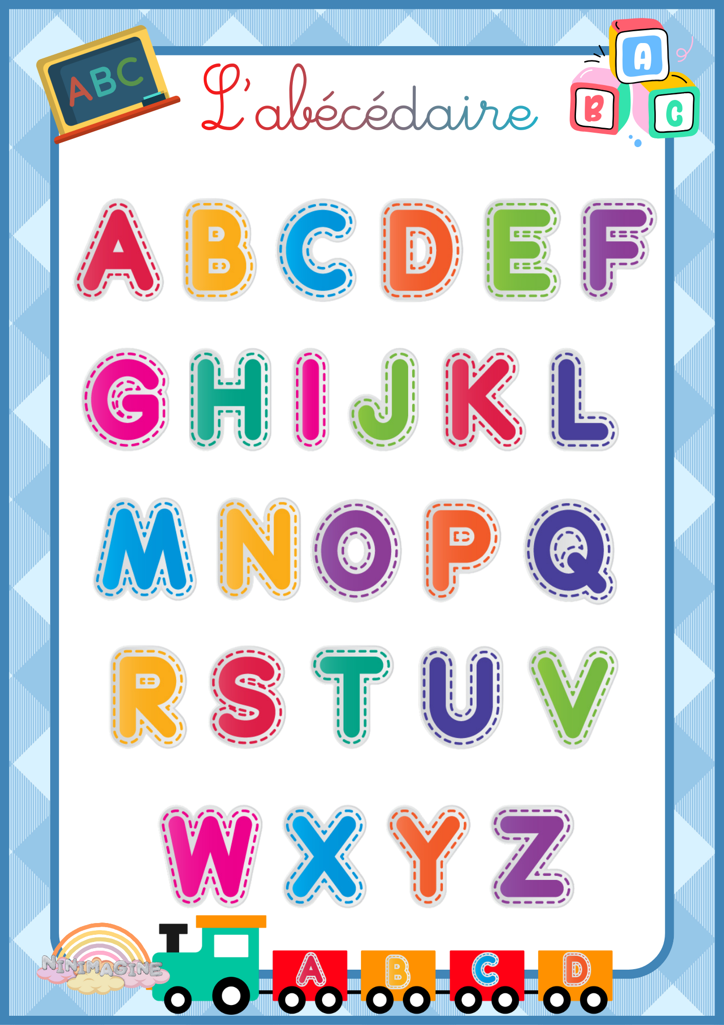 Affiches Educatives - Abécédaire Ninimagine