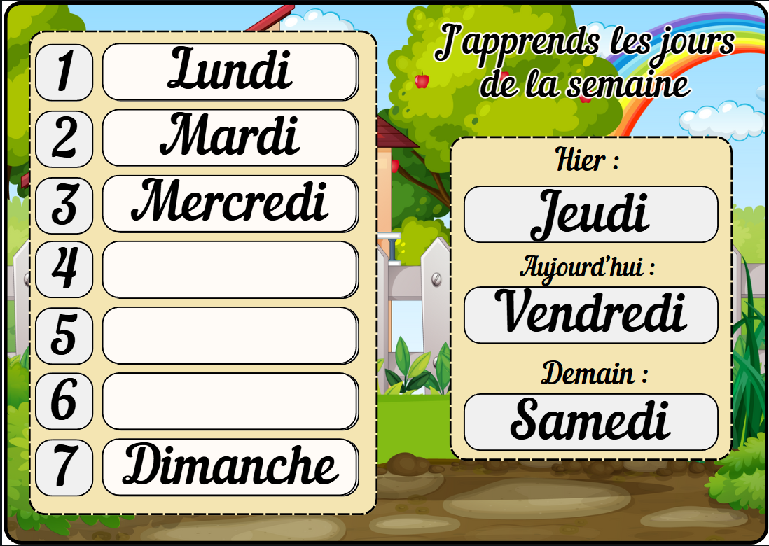 🏵️"Jour, mois, saison : à moi le temps"🌻 Ninimagine