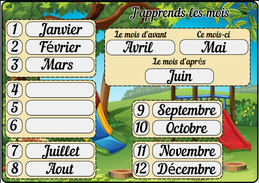 🏵️"Jour, mois, saison : à moi le temps"🌻 Ninimagine