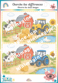 Cherche les différences – Une journée à la ferme Ninimagine