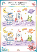 Cherche les différences – Mission sur la Lune Ninimagine