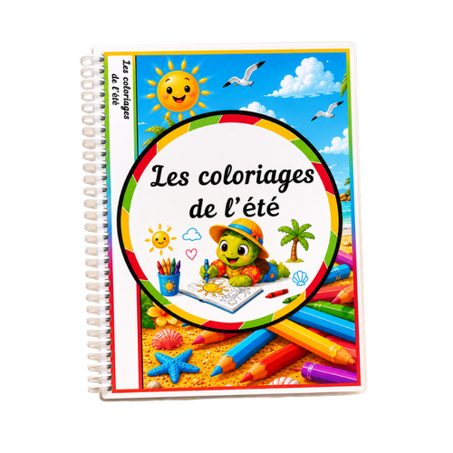 Livret " Les coloriages de l'été" Ninimagine