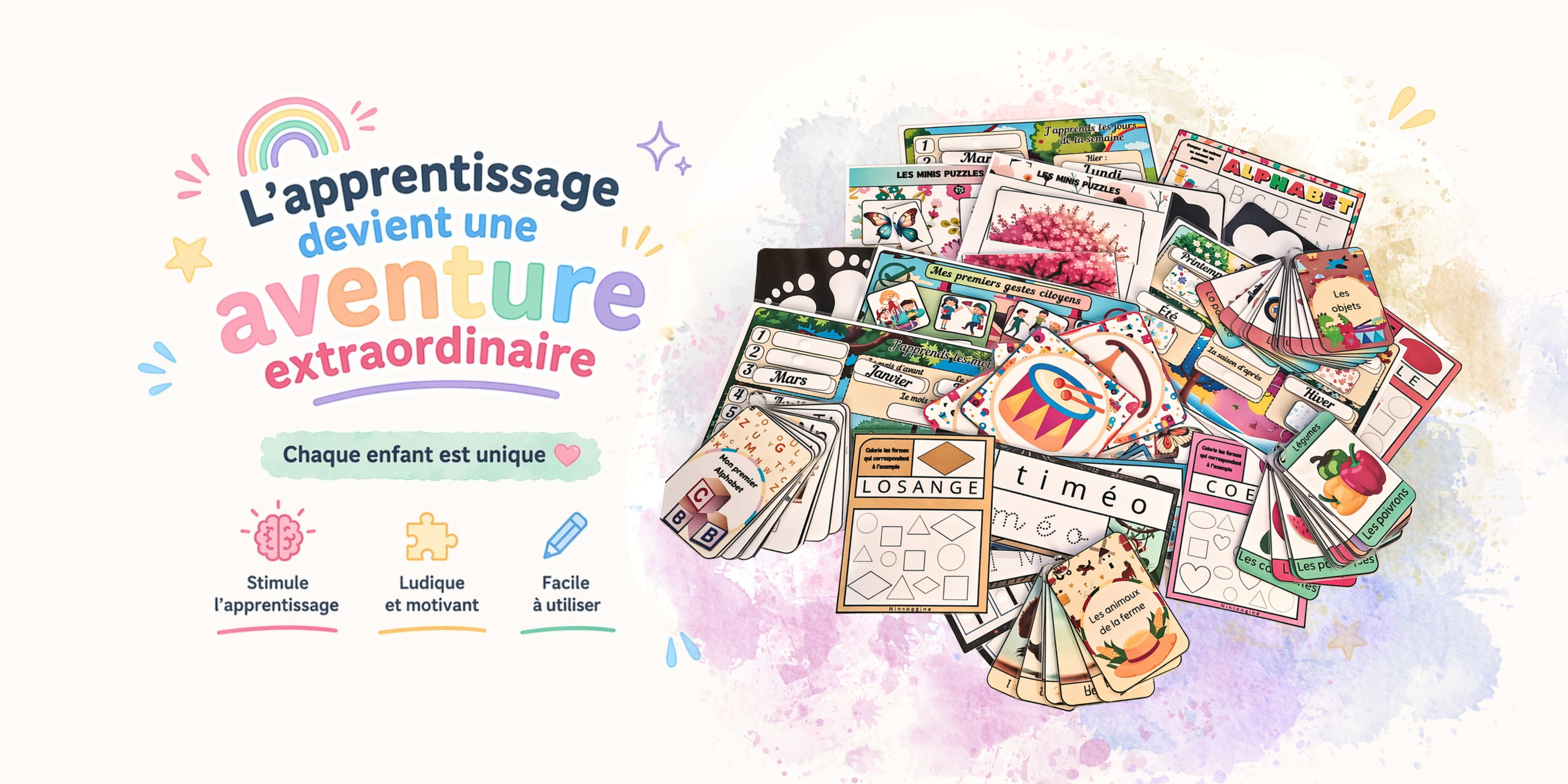 Supports pédagogiques et activités éducatives pour enfants