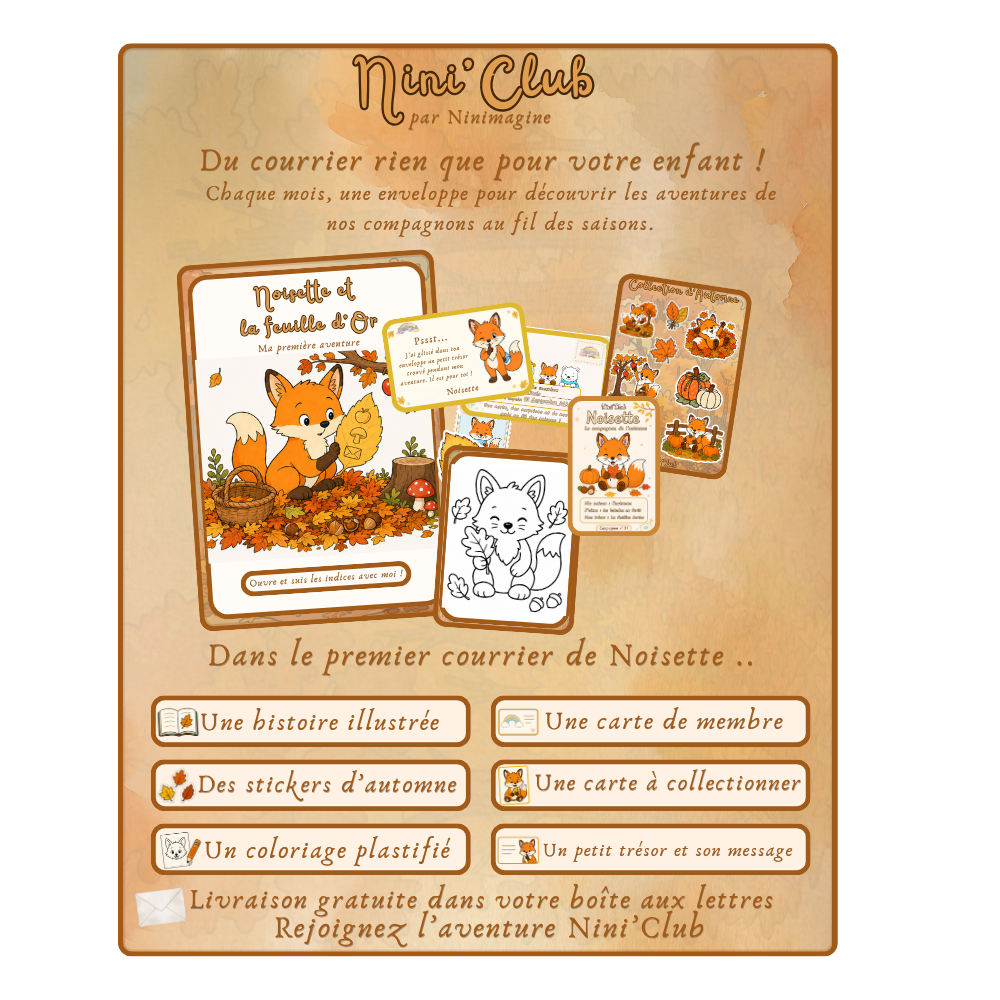 Nini’Club — Le courrier des enfants : l’aventure de Noisette Ninimagine