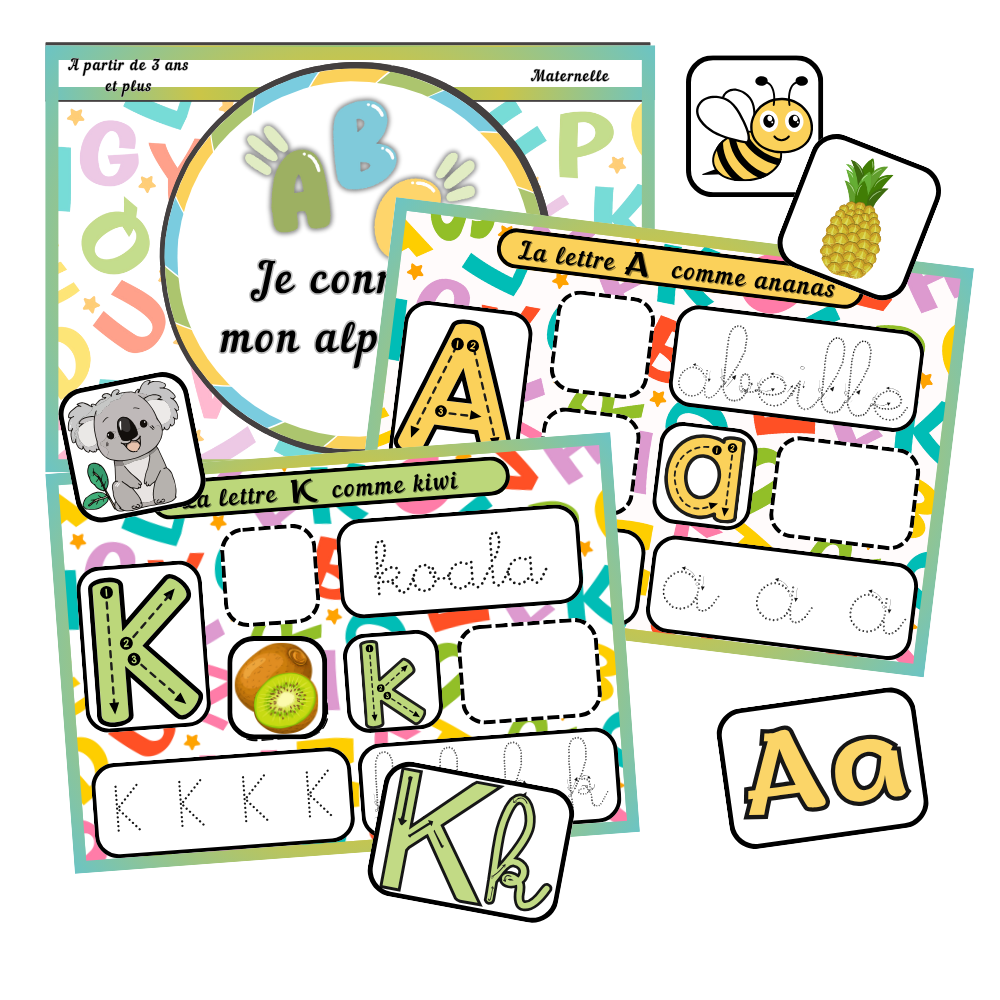 🔠Livret A,B,C je connais mon alphabet 🅰️ Ninimagine