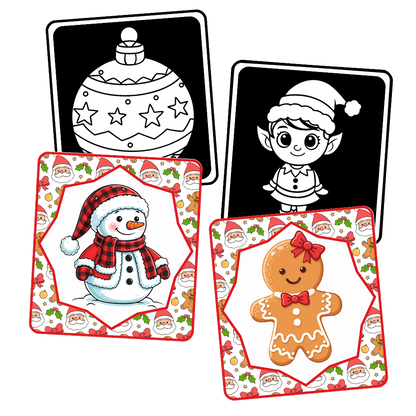 🎄Cartes d’Images Contrastées et Colorées pour Nouveau-nés & Bébés❄️ Ninimagine