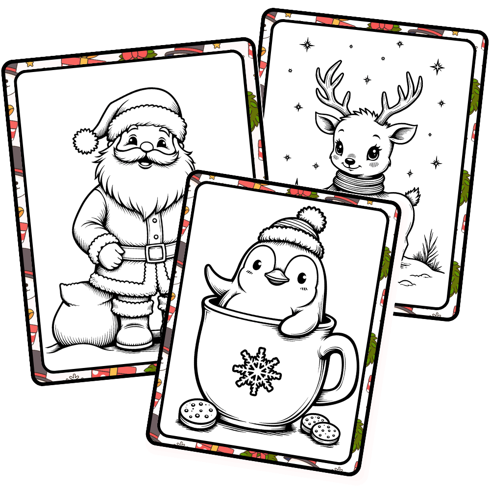 🎅Les Coloriages Réutilisables Noël🎄 Ninimagine