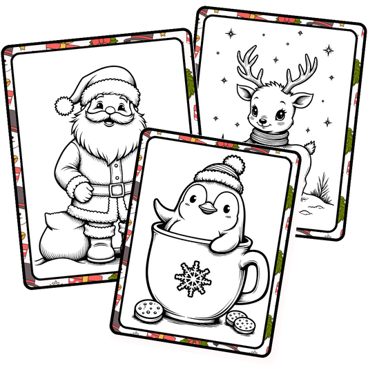 🎅Les Coloriages Réutilisables Noël🎄 Ninimagine