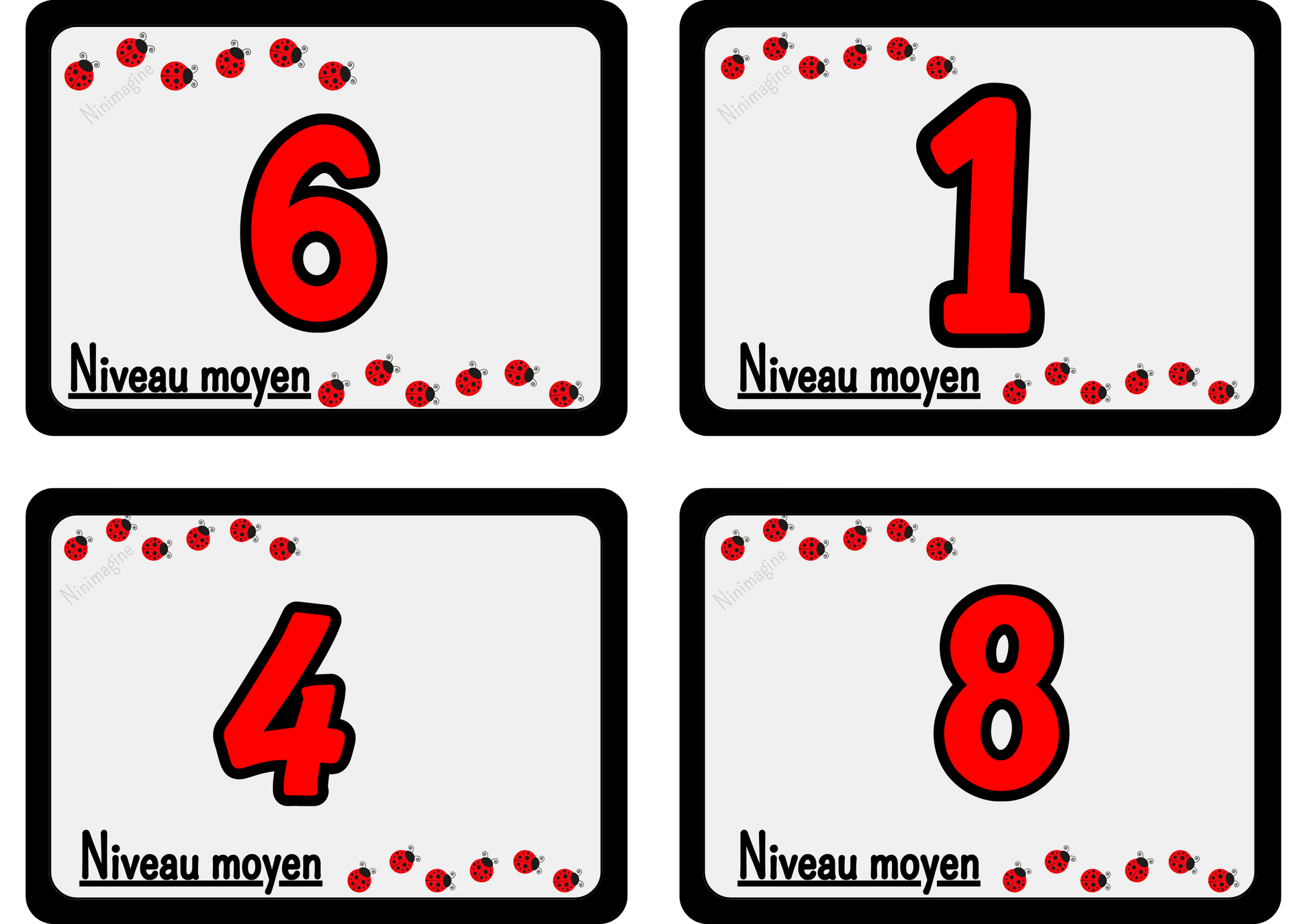Les calculs avec Madame Coccinelle Ninimagine
