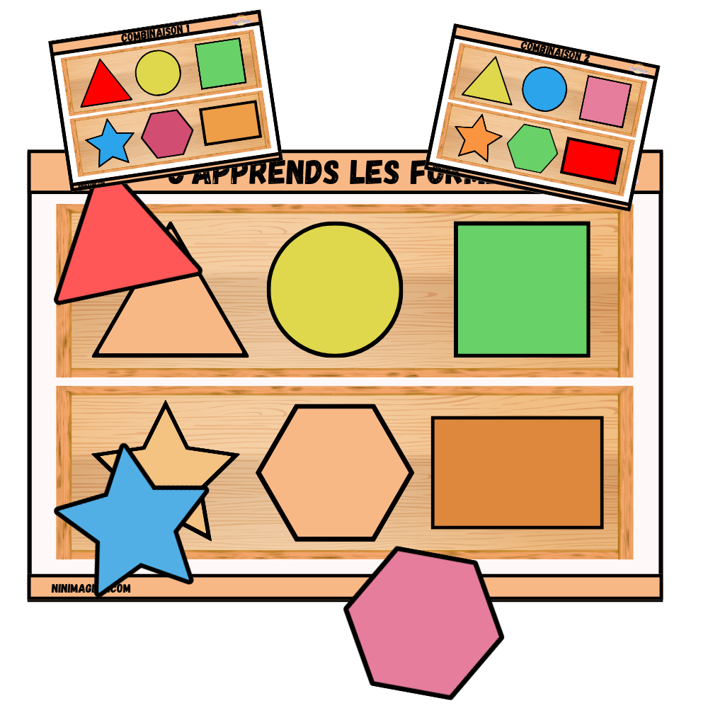 Les formes en couleurs Ninimagine