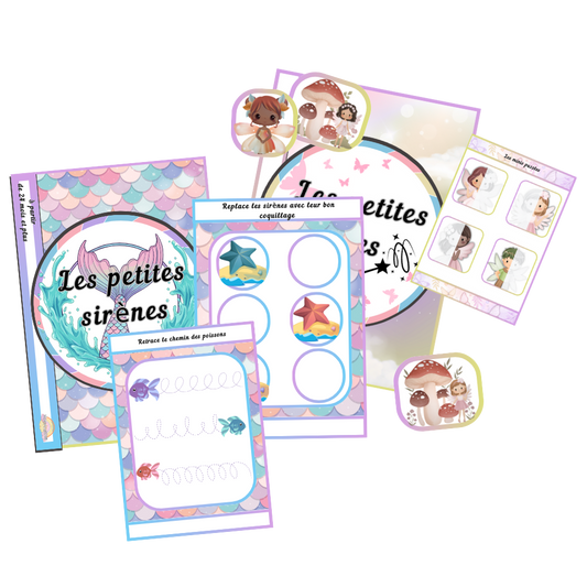 Livret Fées ou Sirènes 🦋 A partir de 24mois Ninimagine