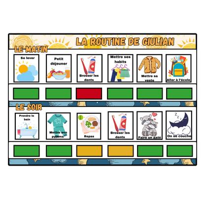 ☀️Mon Support de Routine Matin & Soir🌛 Ninimagine