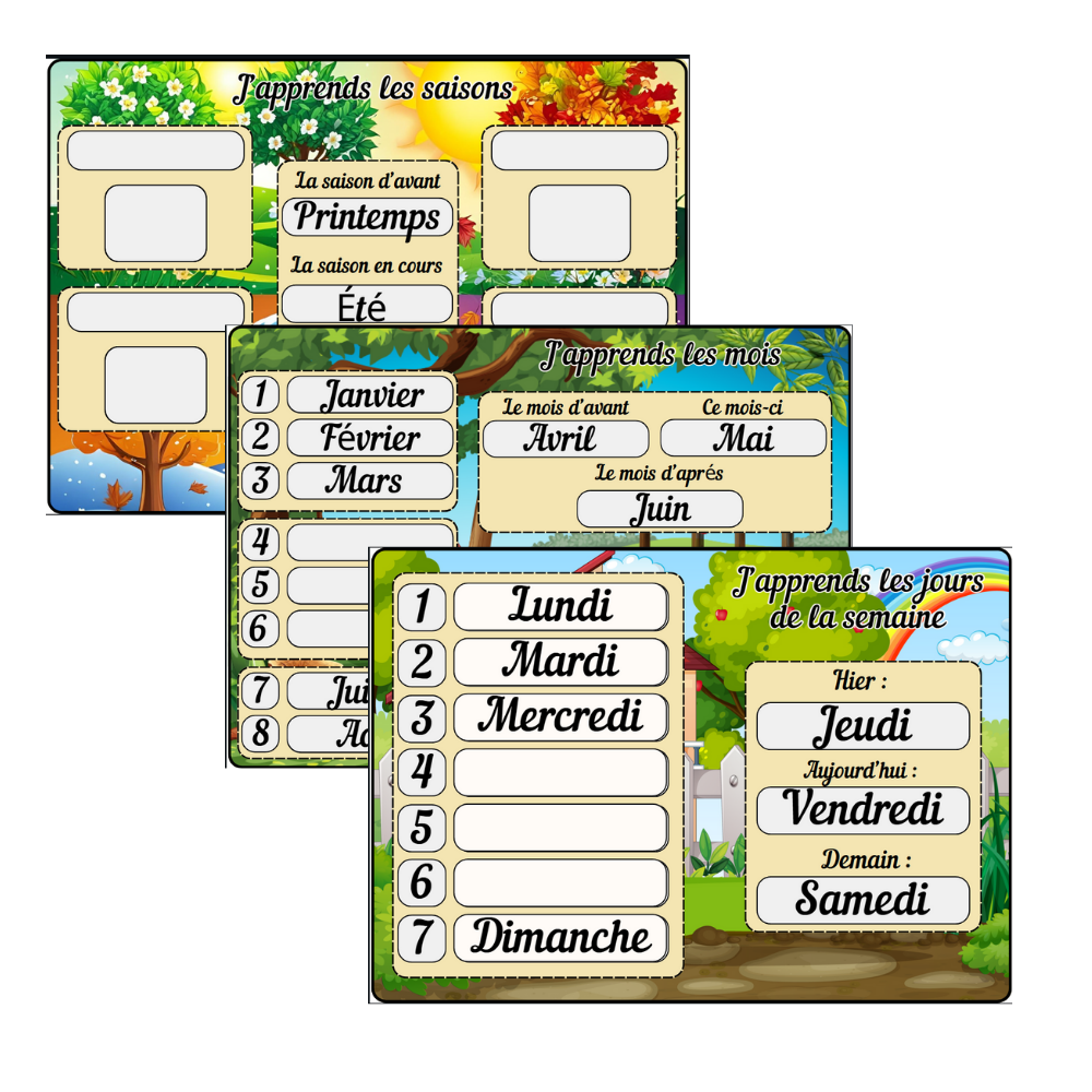 🏵️"Jour, mois, saison : à moi le temps"🌻 Ninimagine