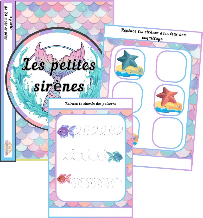 Livret Fées ou Sirènes 🦋 A partir de 24mois Ninimagine
