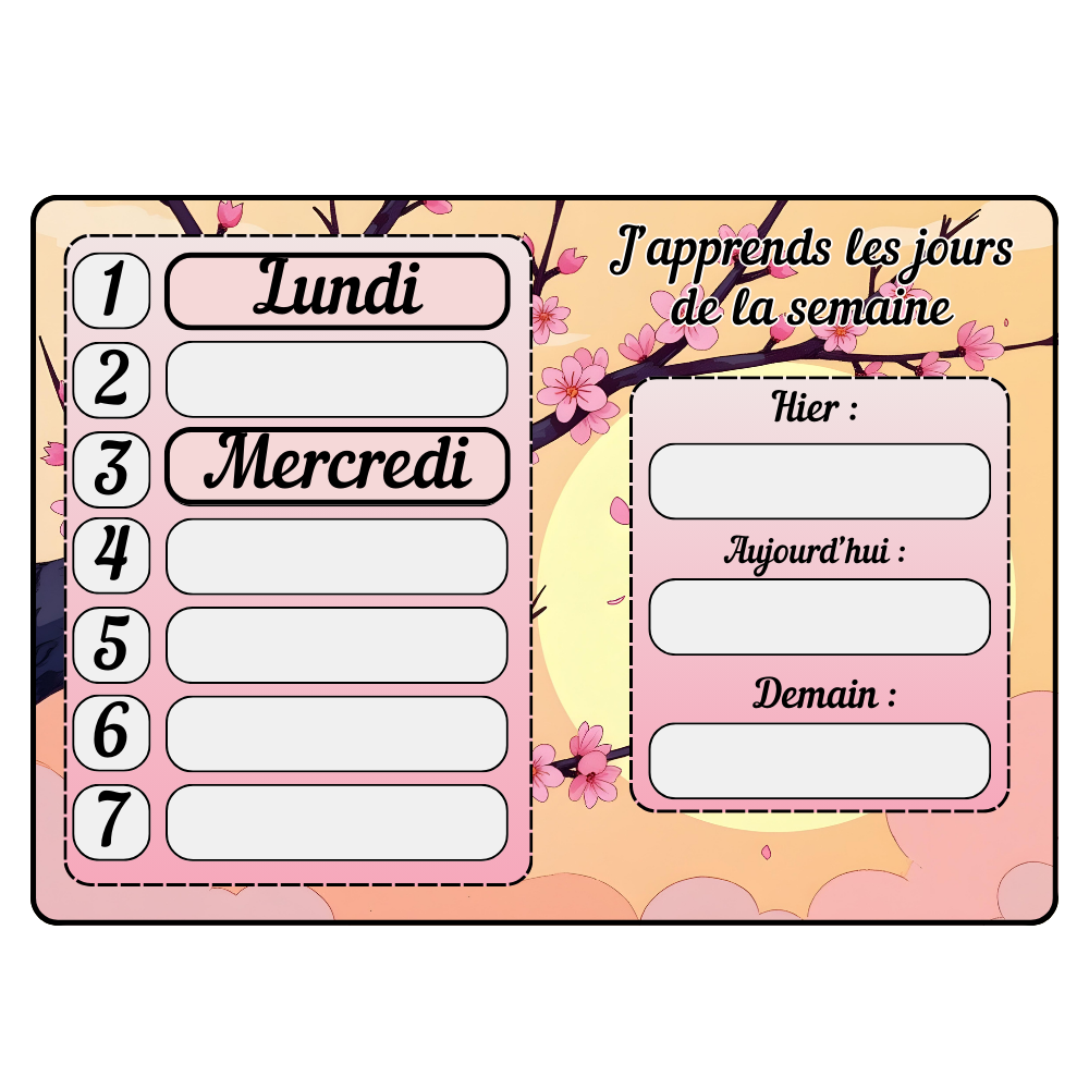 🏵️"Jour, mois, saison : à moi le temps"🌻 Ninimagine