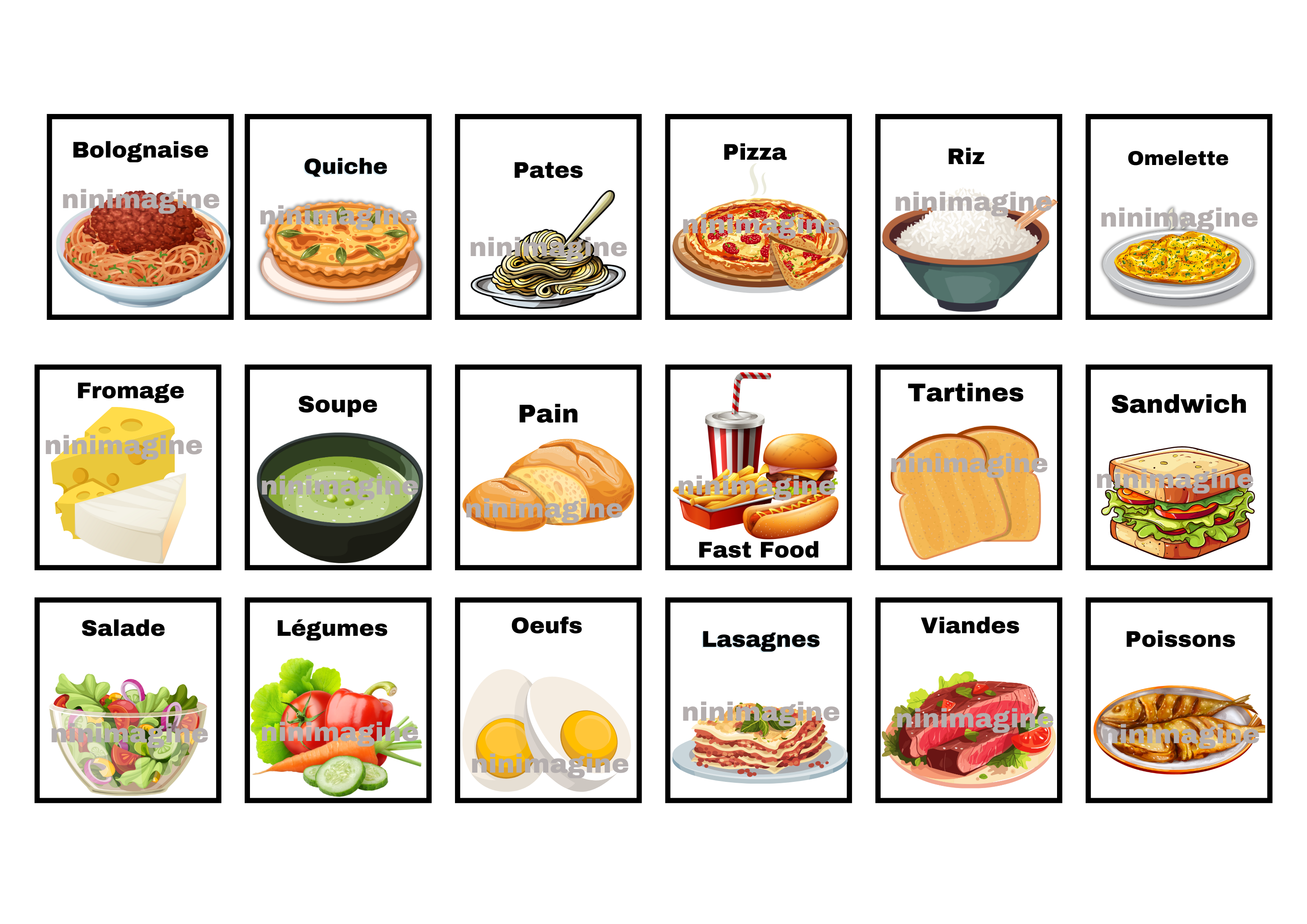🍴Les Repas Salé 🥪 Ninimagine
