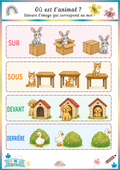 Où est l’animal ? – Jeu de repérage spatial Ninimagine