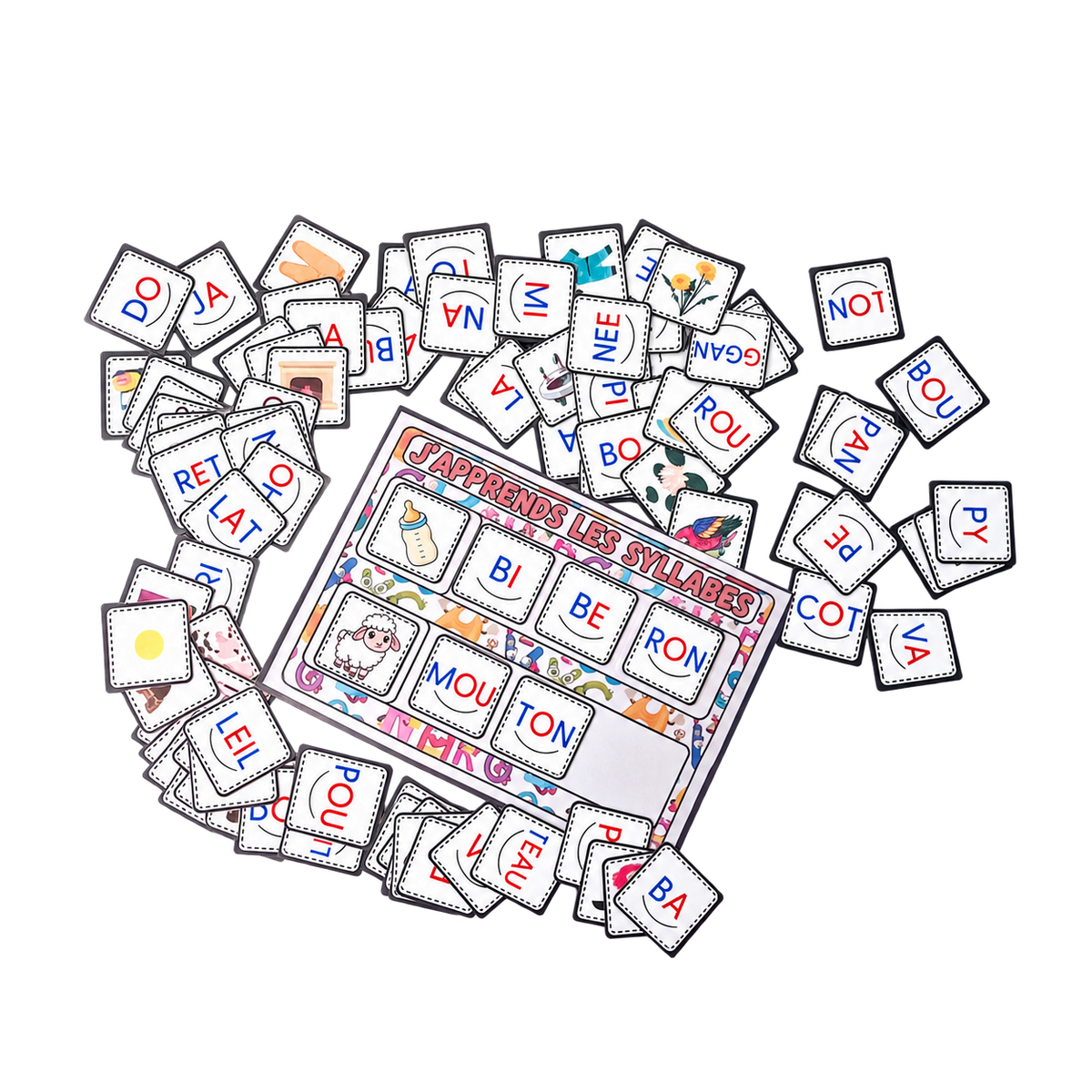 J’apprends les syllabes : un jeu pour composer des mots Ninimagine