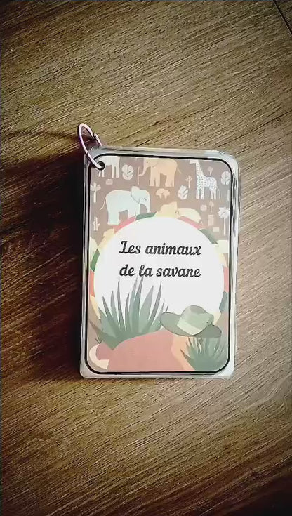 🦓 Imagier Éducatif " Les Animaux de la Savane" 🌿